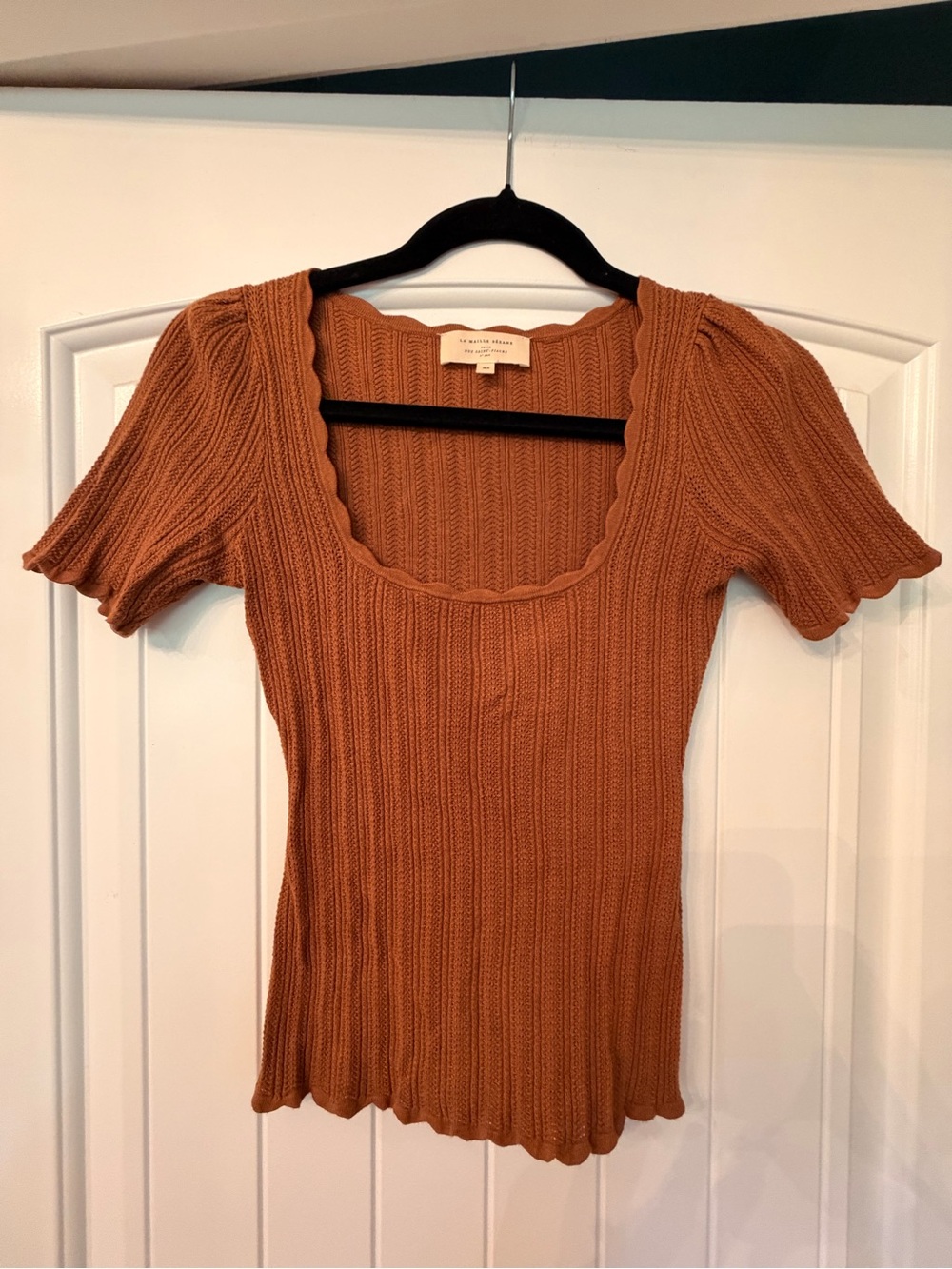Sézane "Anil Jumper" sweater shirt in Coffee